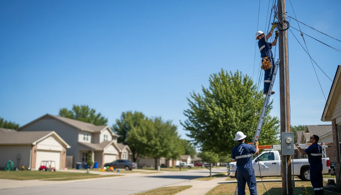 Residential electrician providing installation services in Linneus, MO